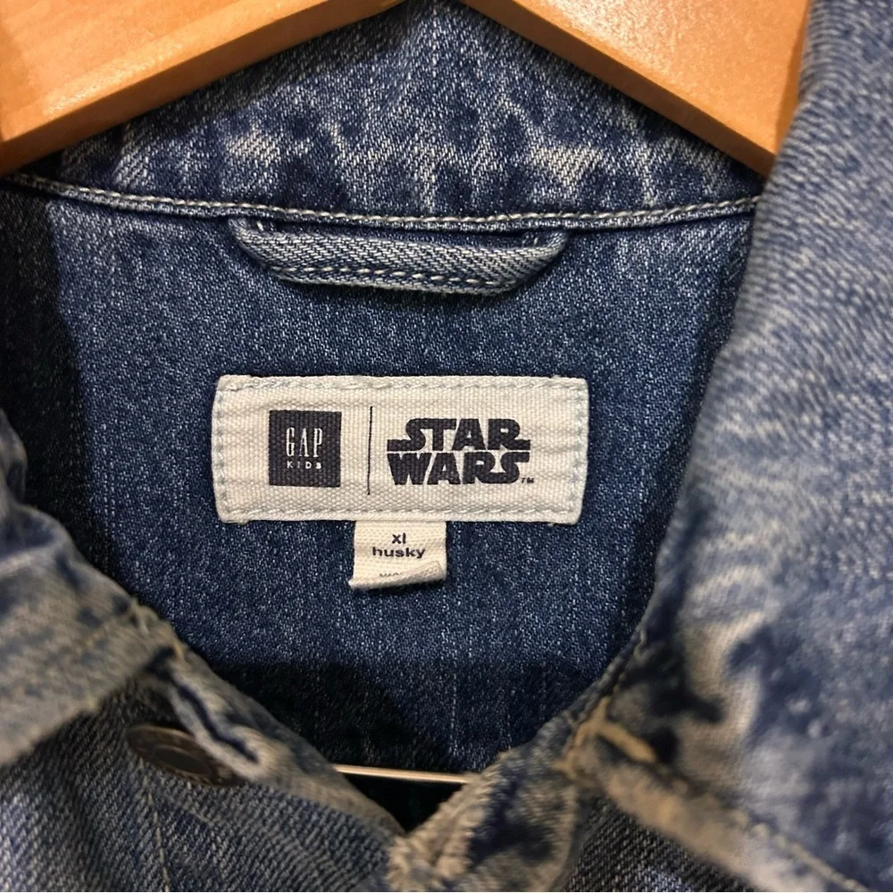 Rare Limited Release Star Wars Kids Denim Jacket by Gap size Husky XL